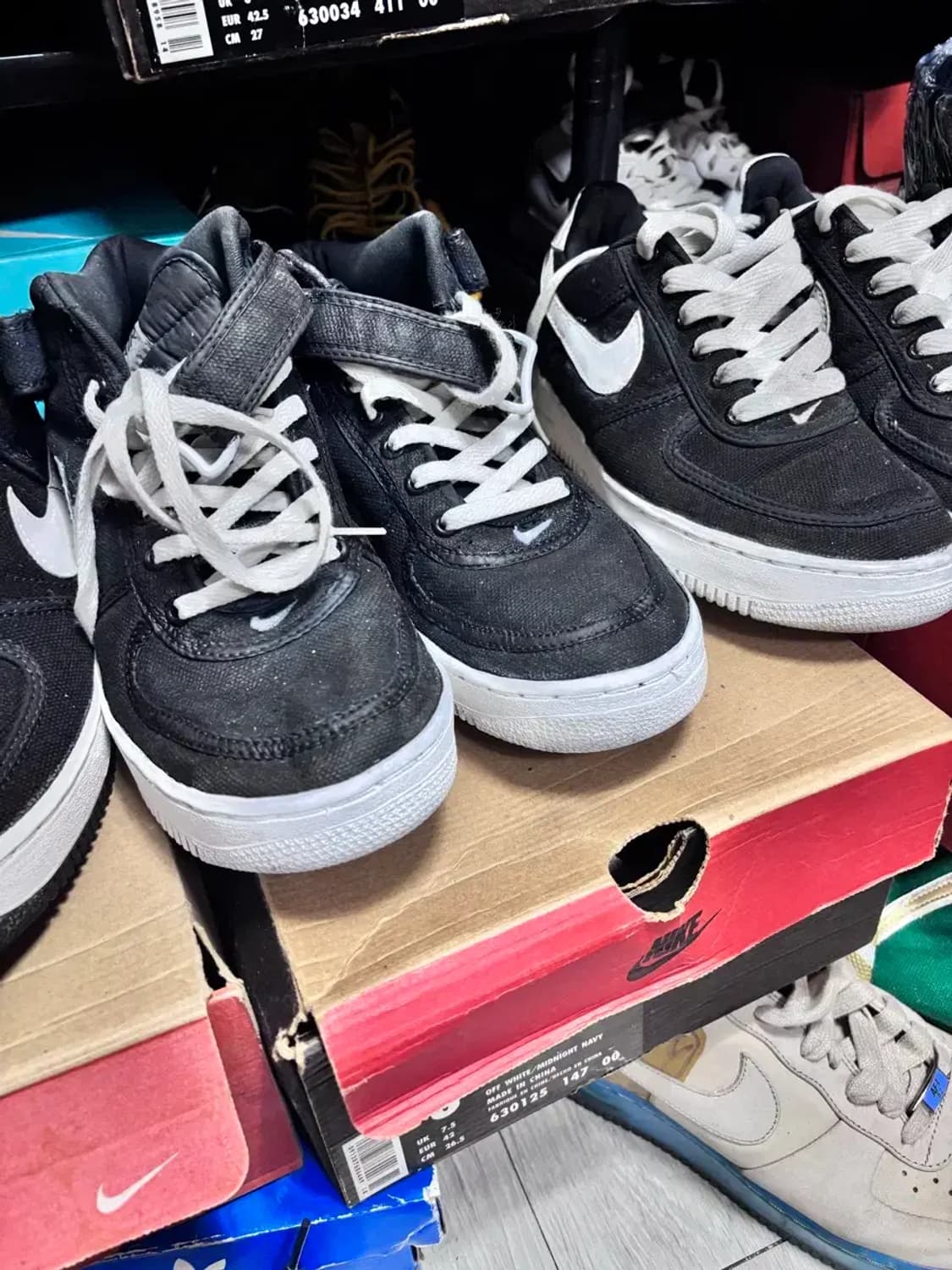 95년 나이키 에어 포스1 mid canvas 265 상품이미지4