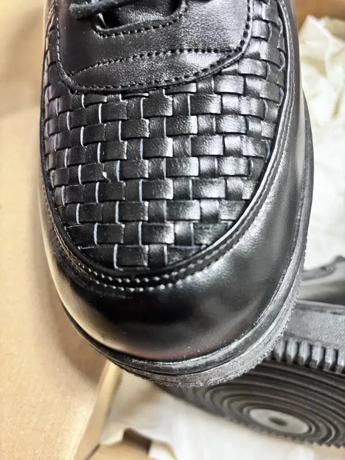 NIKE 에어 포스1 럭스 하이 블랙 270 신품 상품이미지3