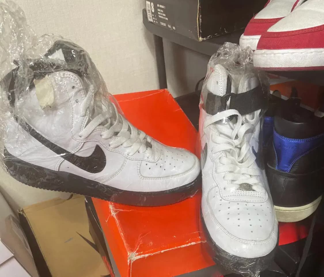 나이키 에어포스1 검정완창 하이 상품이미지7