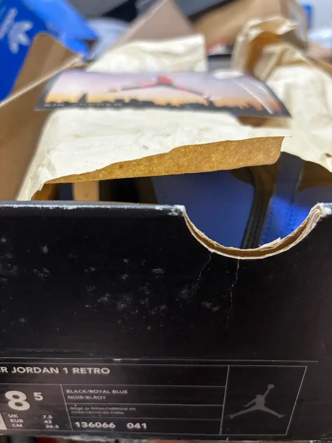 나이키 에어 조던1 2001로얄블루 신품 상품이미지6
