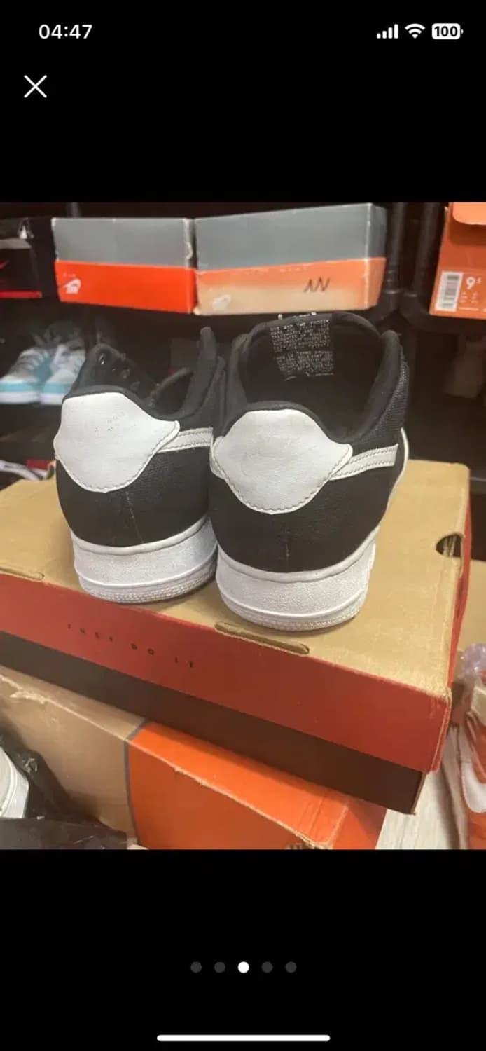 나이키 에어포스 1 로우 cvs 검/흰 상품이미지2