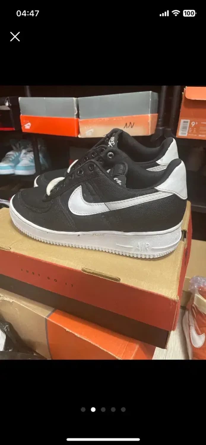 나이키 에어포스 1 로우 cvs 검/흰 상품이미지4