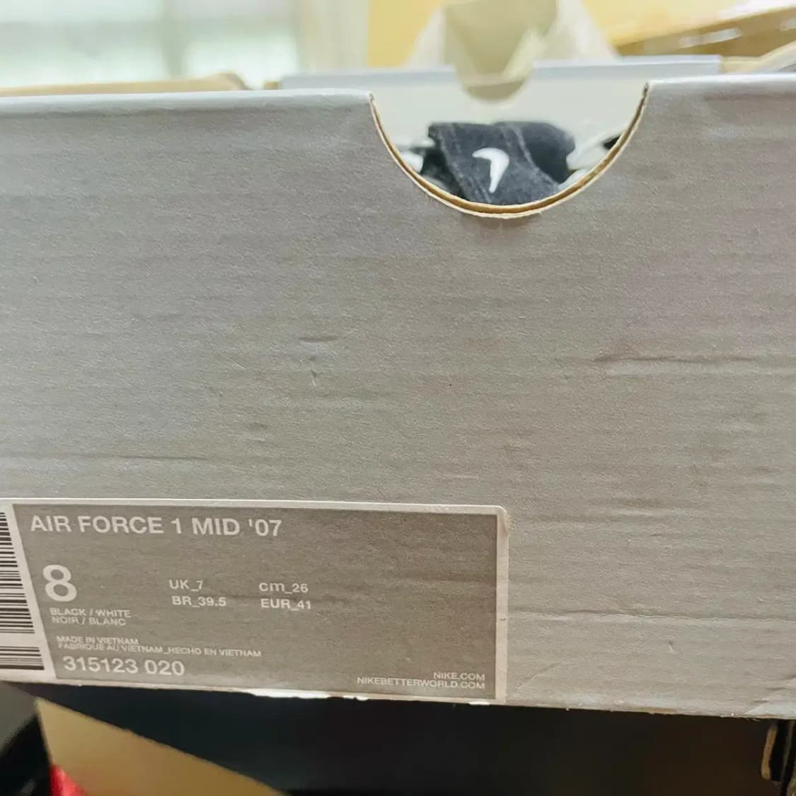 나이키 에어 포스1 미드 2016 미사용 상품이미지3