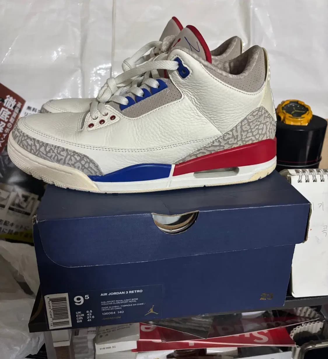 나이키 에어조던 3 레트로 체리티게임 인터네셔널 2018 상품이미지7