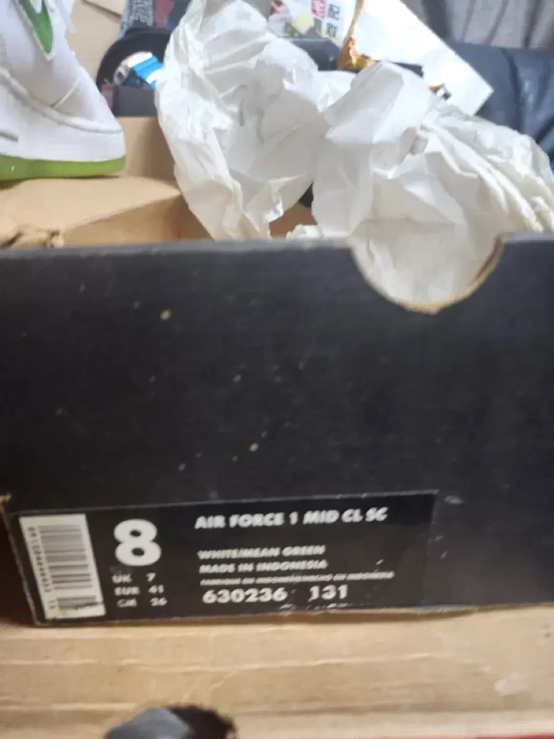 나이키 에어포스1 연두뽈록이 신품 상품이미지5