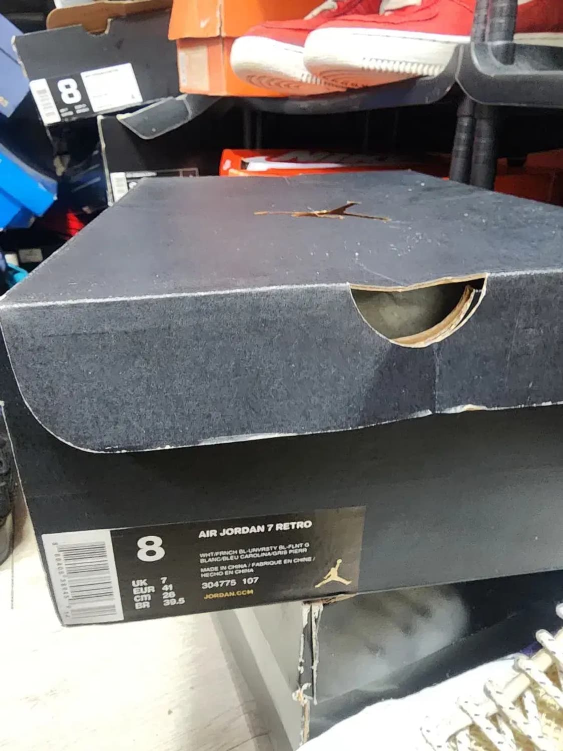 나이키 에어조던 7 레트로 2014 블루 상품이미지8