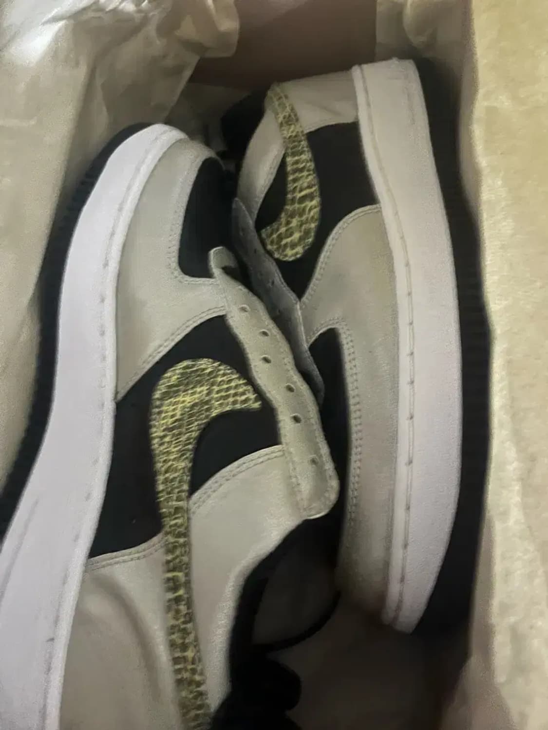 나이키 에어포스1  흑뱀피 원판 270 신품 상품이미지1