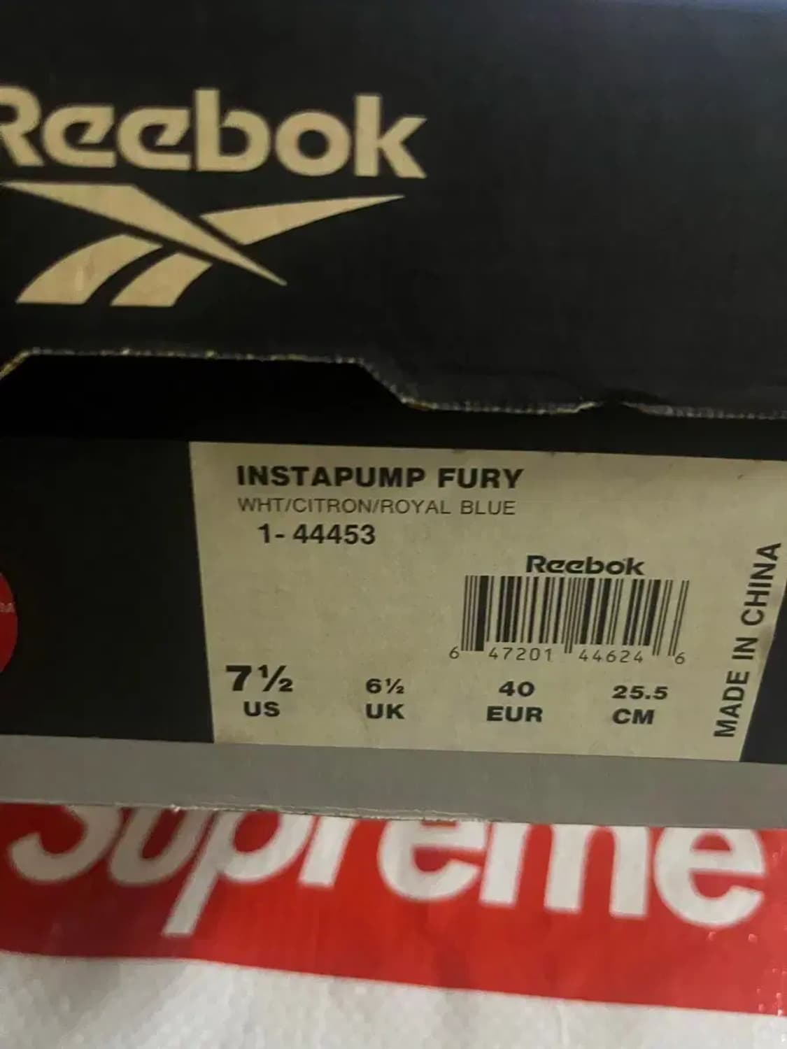 리복 인스타펌프 퓨리 잭키찬 사인 og 신품 상품이미지4