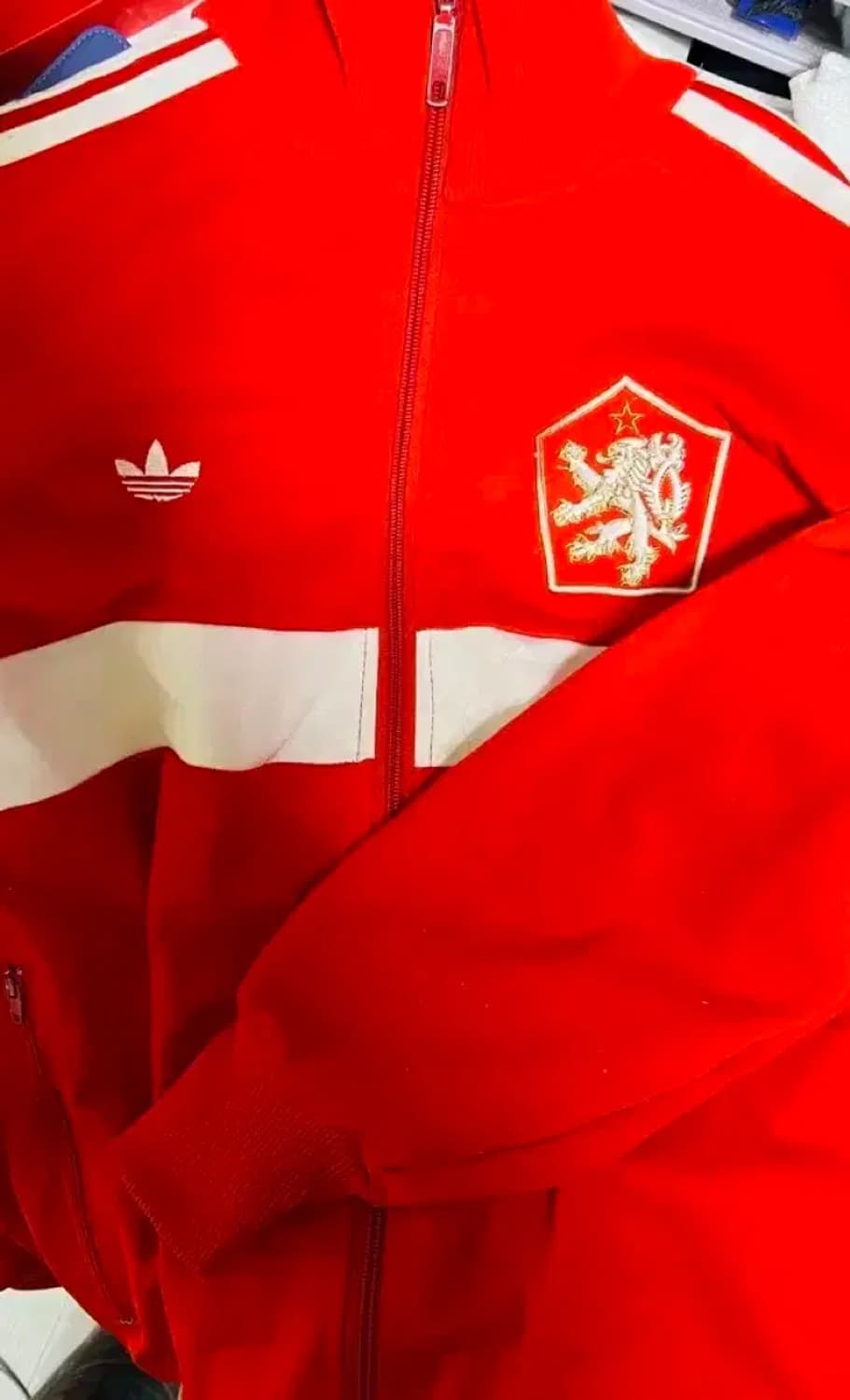 아디다스 빨간색 트랙탑 올드스쿨 체코슬로바키아 상품이미지1