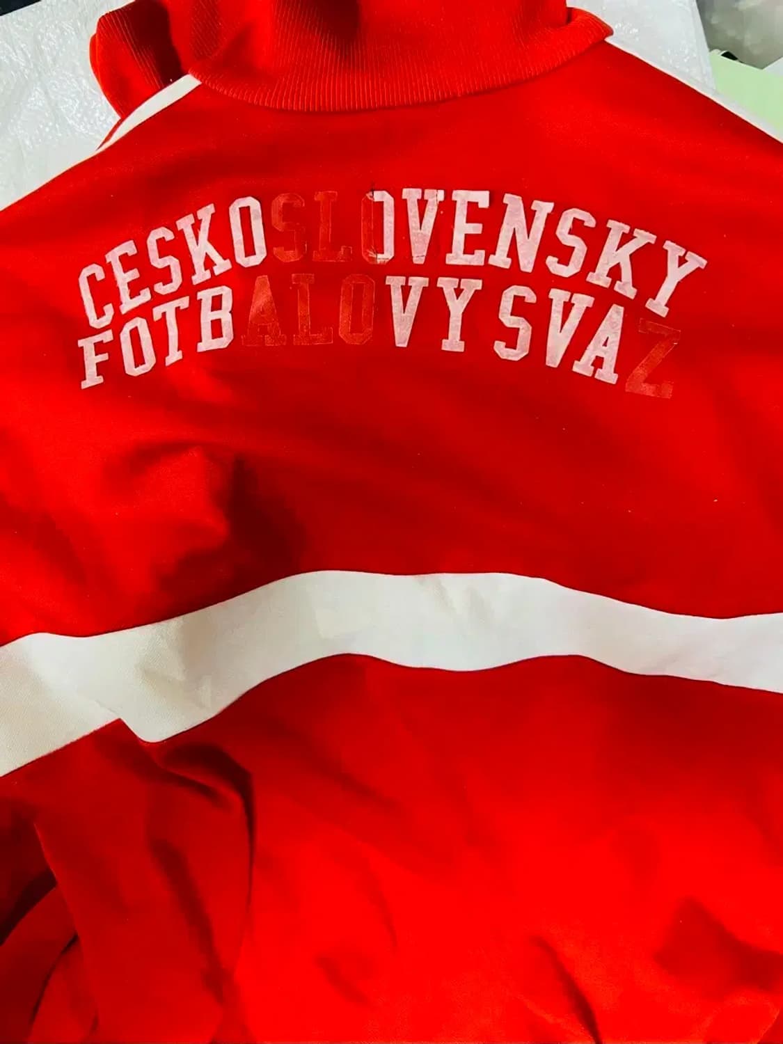 아디다스 빨간색 트랙탑 올드스쿨 체코슬로바키아 상품이미지3