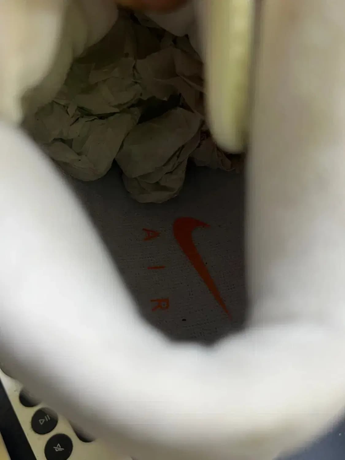 나이키 에어포스1 흰/주 뽈록이 265 신품 상품이미지6