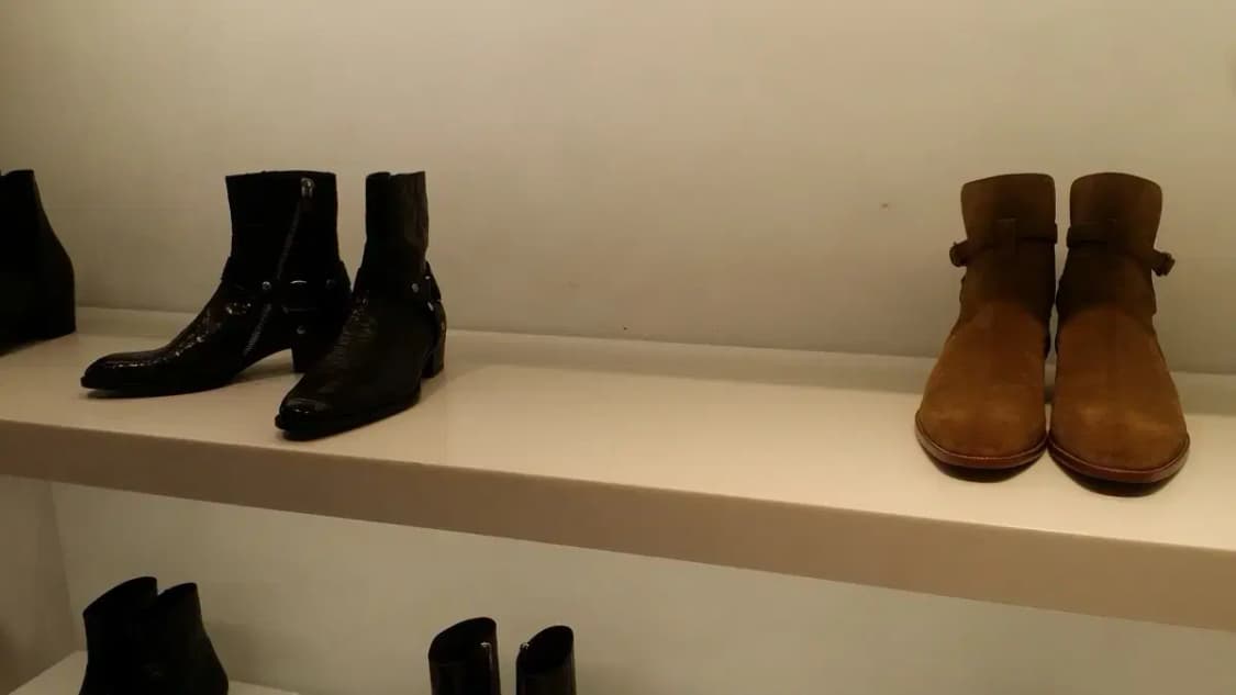 생로랑 모터사이클 와이어링 아나콘다 뱀피 부츠 상품이미지9