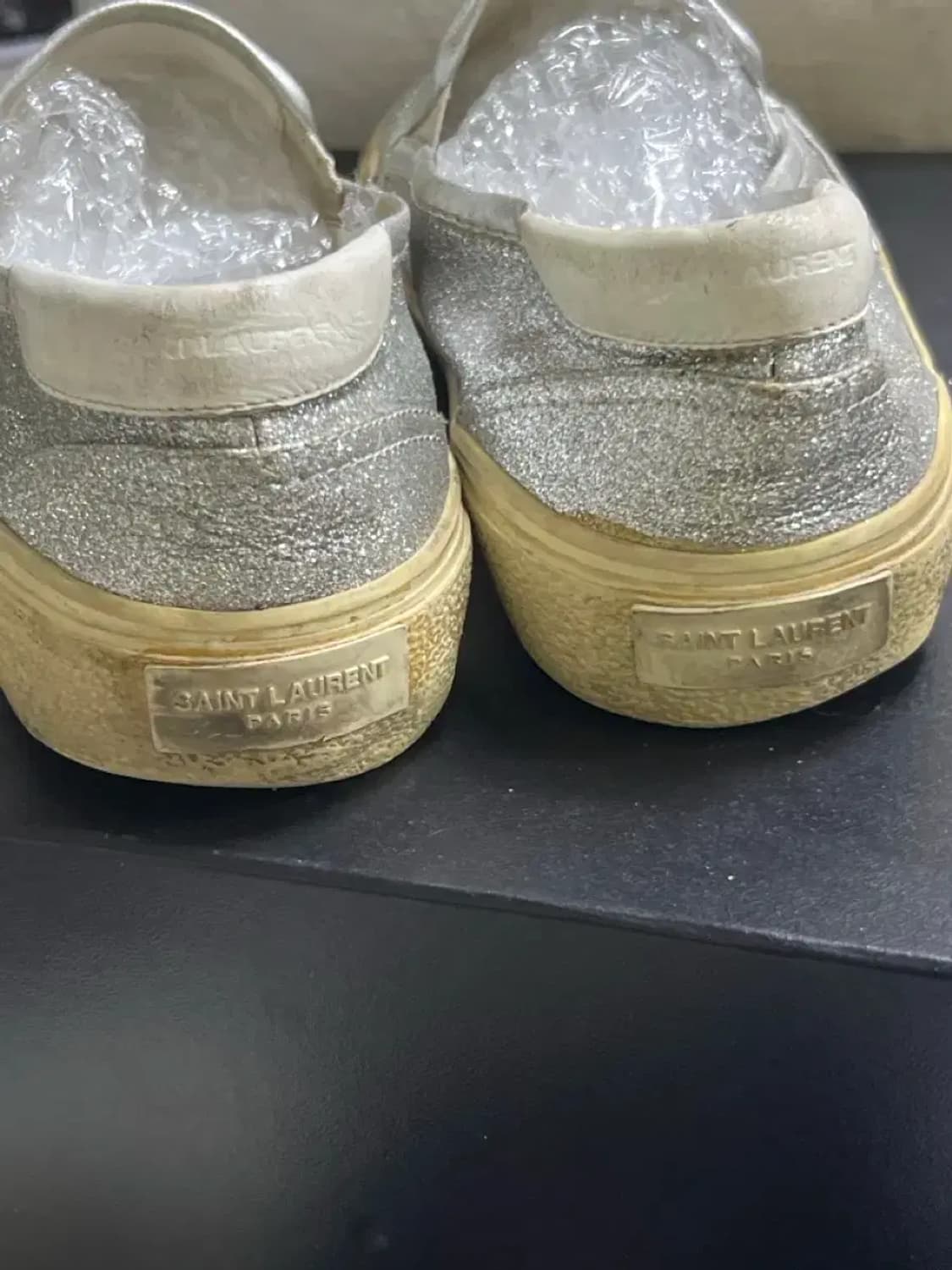 생로랑 실버 글리터 슬립온 40 상품이미지4