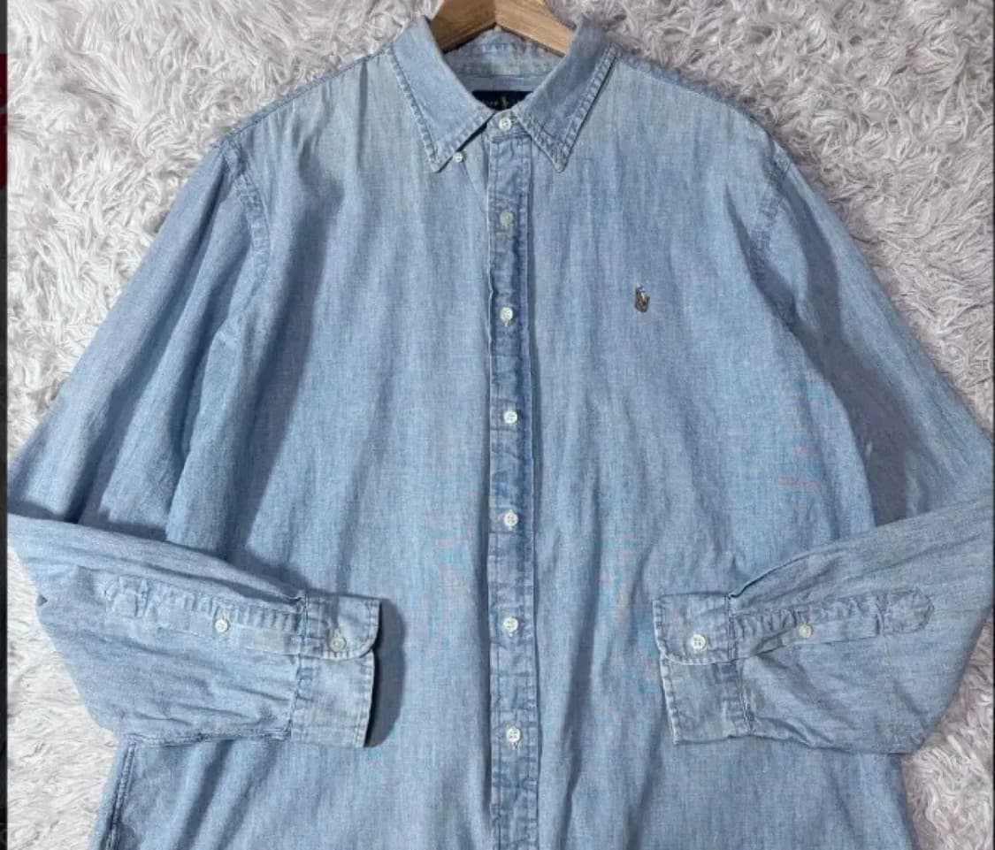 폴로 랄프로렌 데님 셔츠 XXL 상품이미지7