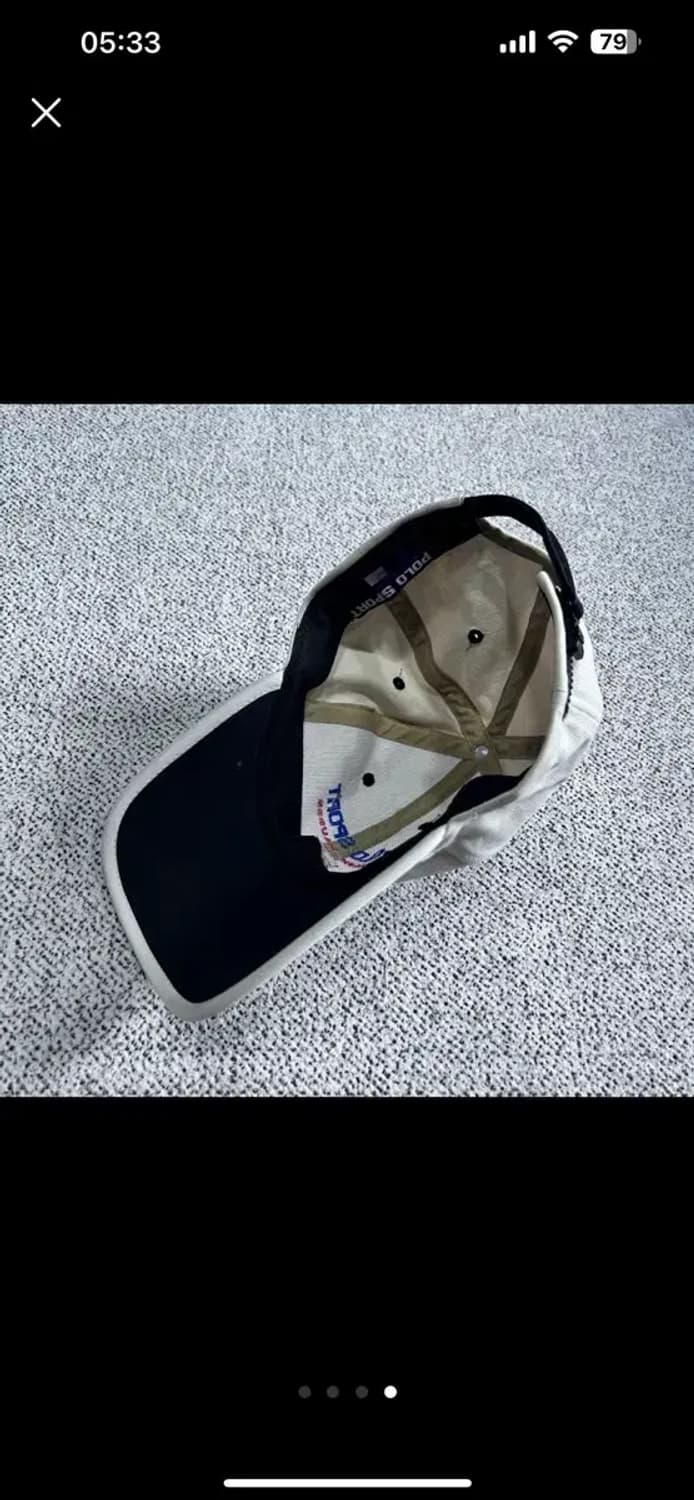 폴로 스포츠 볼캡 아이보리 블랙 상품이미지3