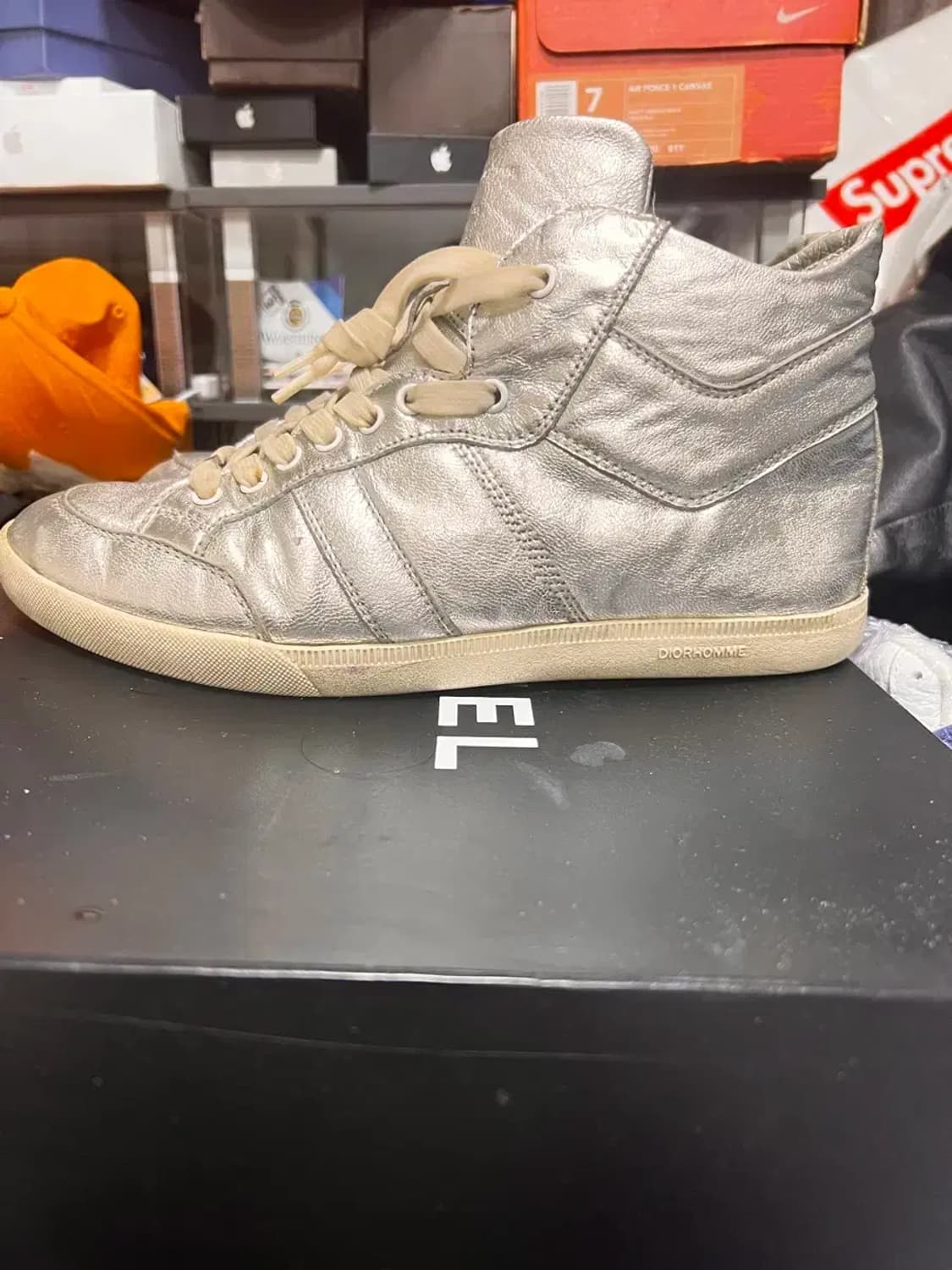 디올 옴므 실버 하이탑 에디슬리먼 41시이즈 상품이미지1