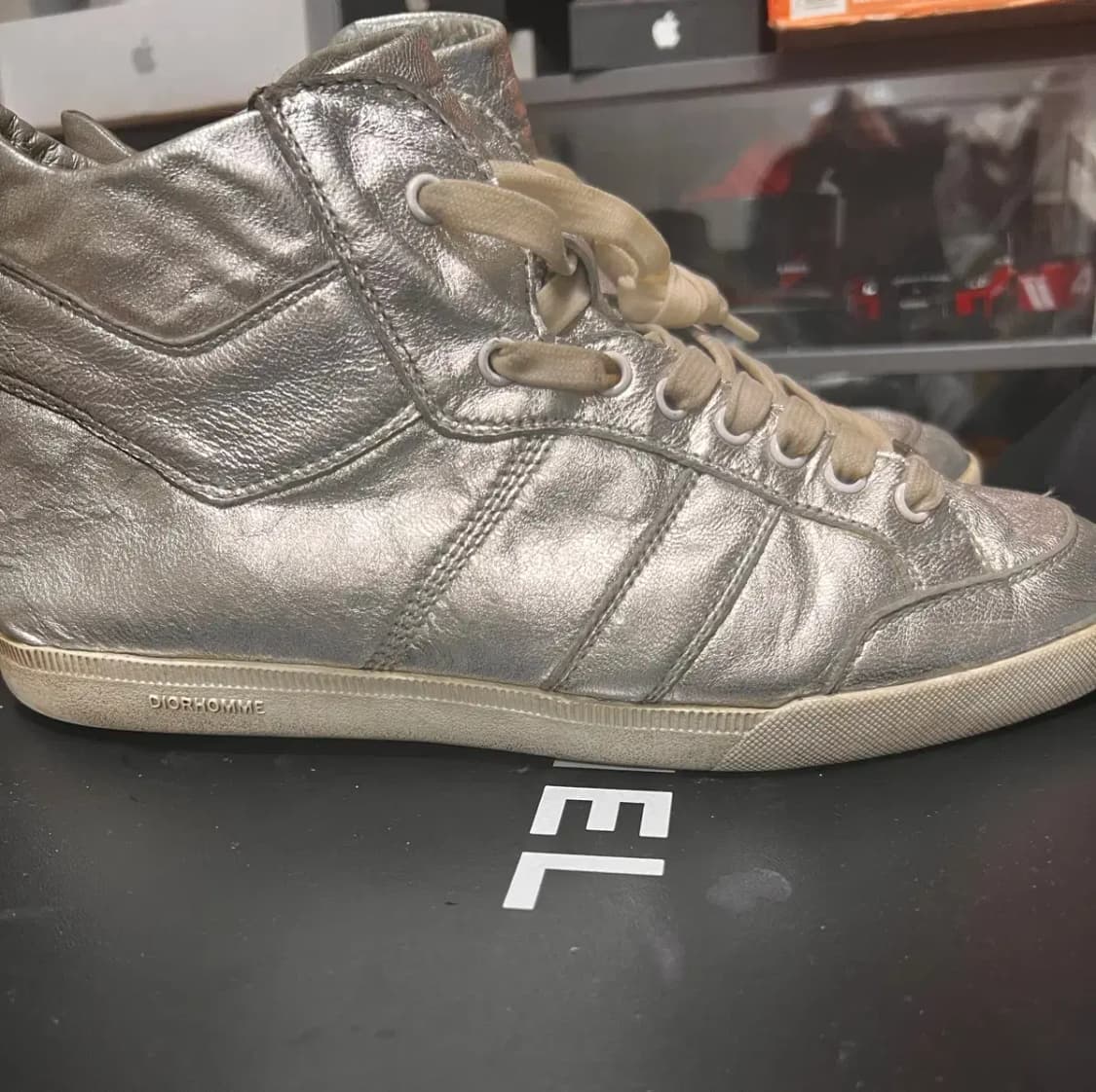 디올 옴므 실버 하이탑 에디슬리먼 41시이즈 상품이미지3