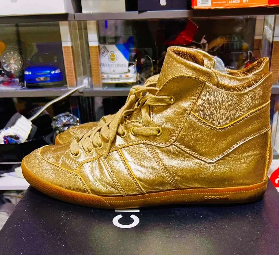 디올옴므 골드 하이탑 스니커즈 41 상품이미지2