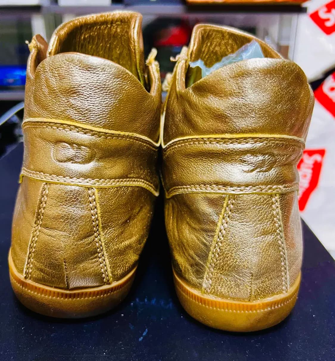 디올옴므 골드 하이탑 스니커즈 41 상품이미지4