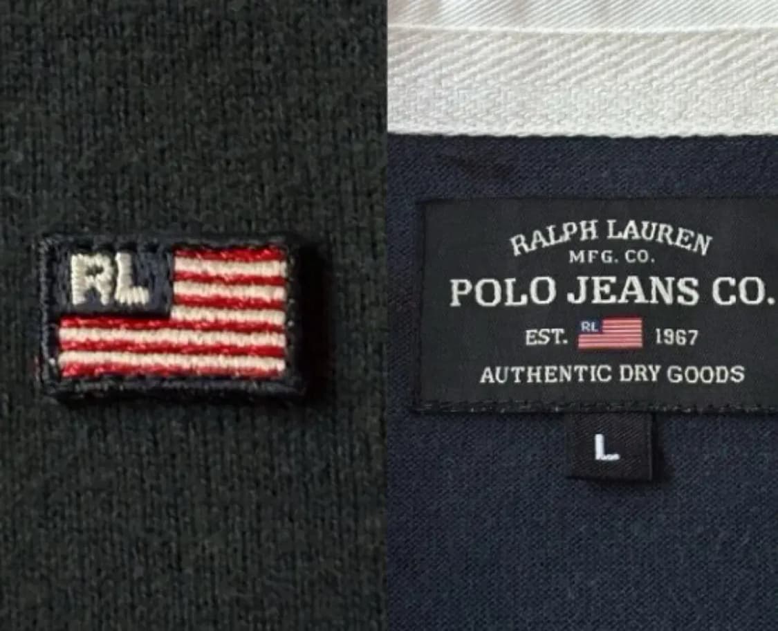 00년대 폴로 랄프로렌  폴로진스 럭비티 네이비 L 상품이미지8