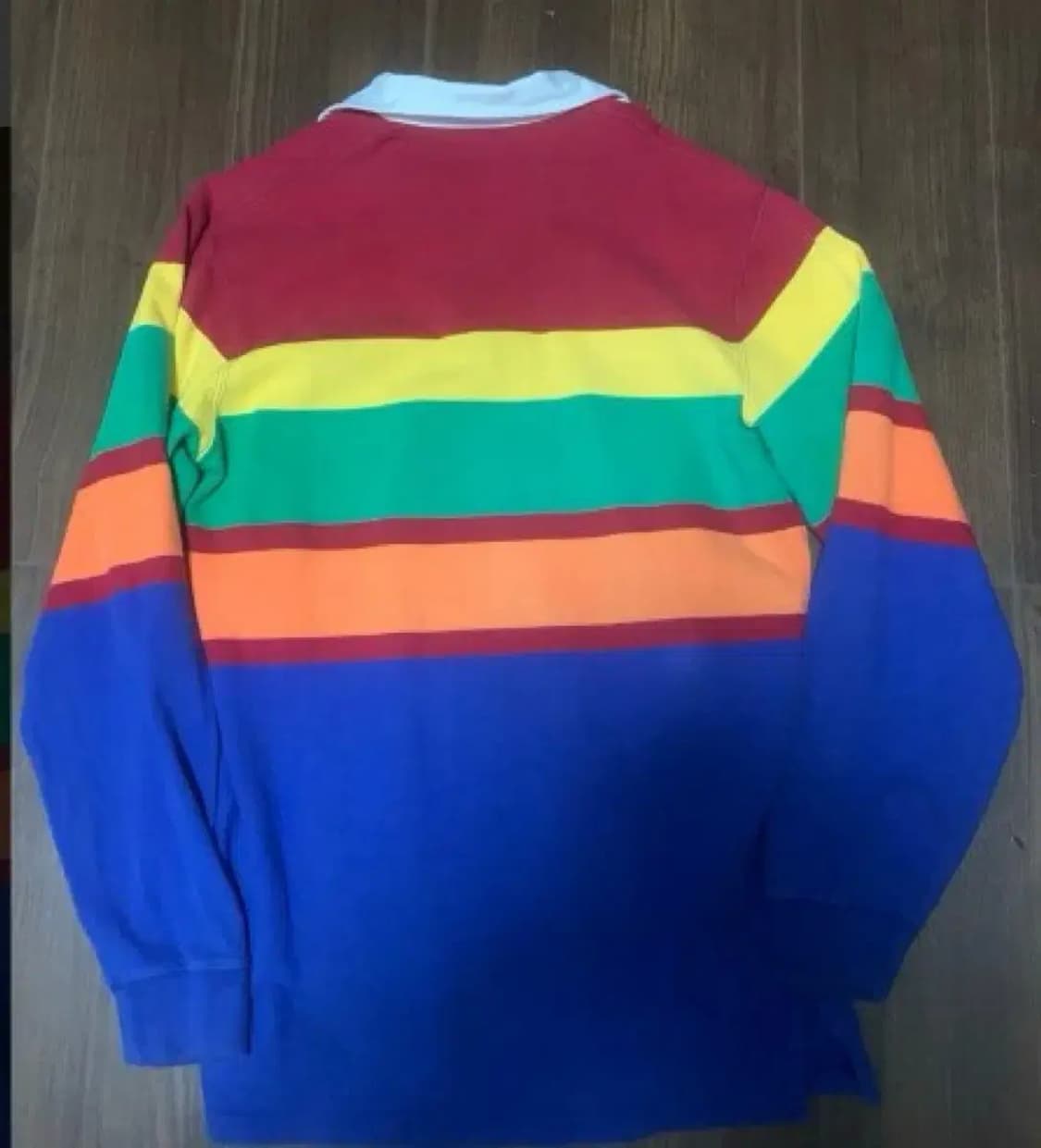 90's 폴로 랄프로렌 스트라이프 럭비티 긴팔 xxl 상품이미지3