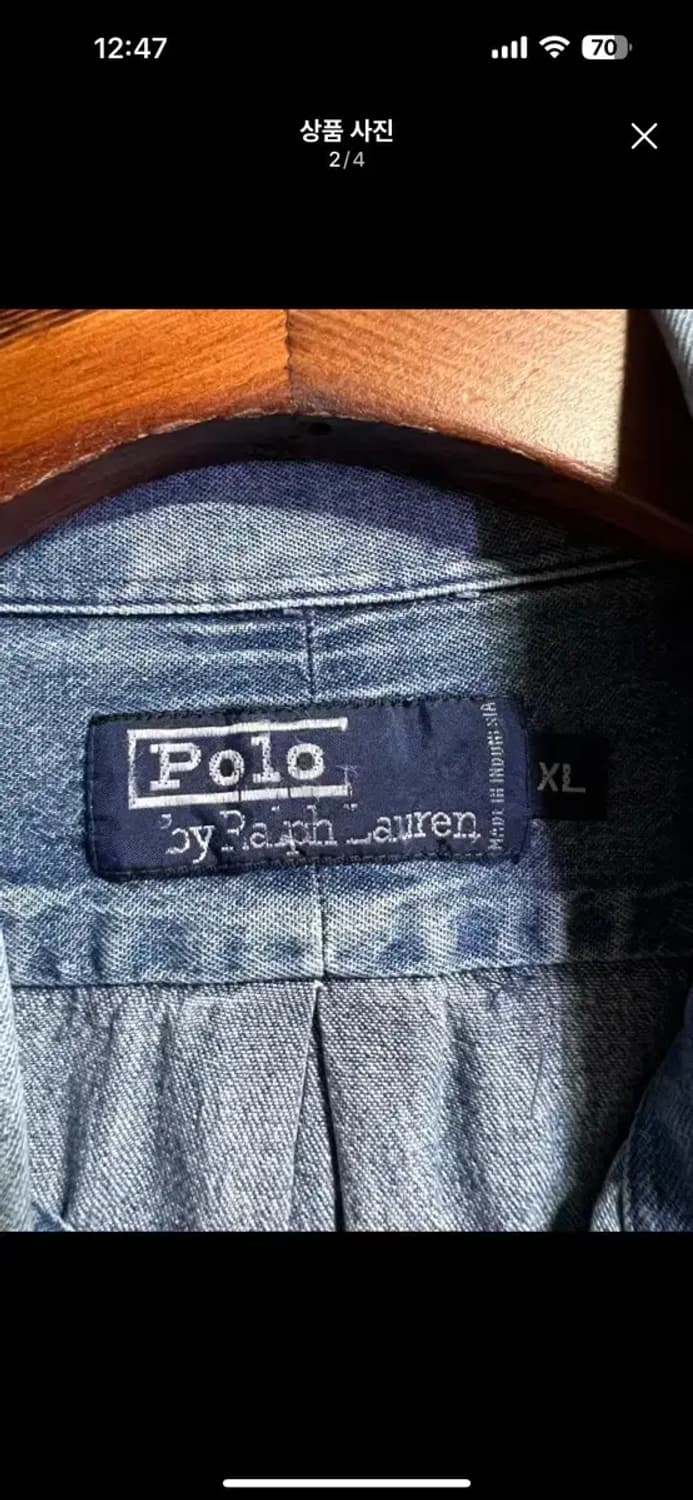 폴로 랄프로렌 데님 셔츠 남방 xl 상품이미지2