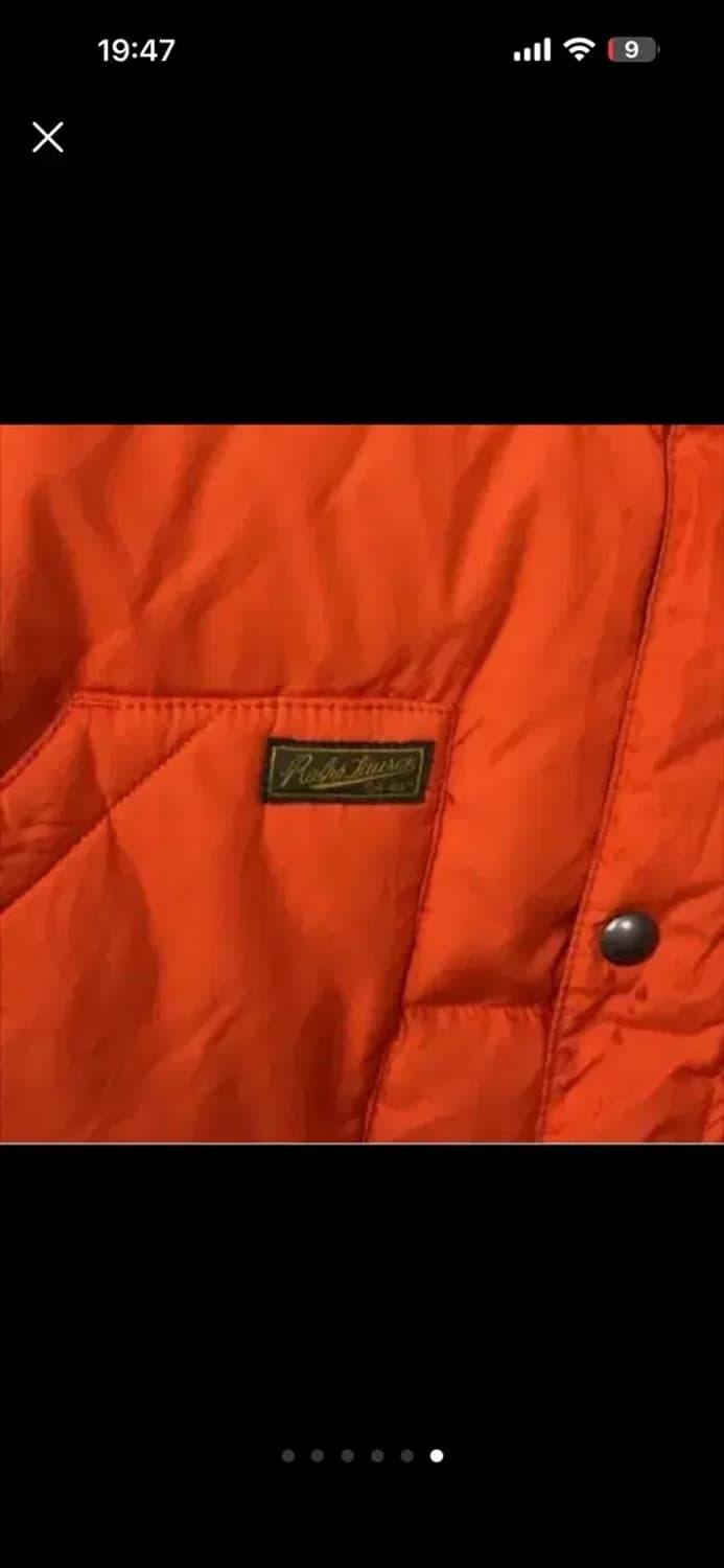 폴로 랄프로렌 오렌지색 패딩 점퍼 100 상품이미지5