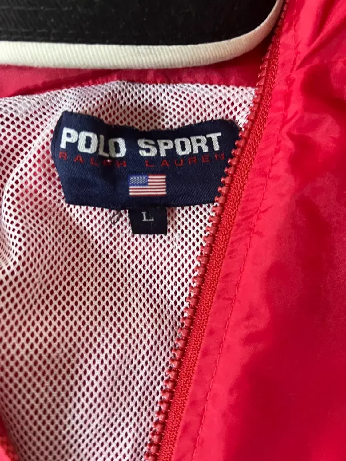 90s 폴로 스포츠 usa 성조기  바람막이 자켓 L 상품이미지7