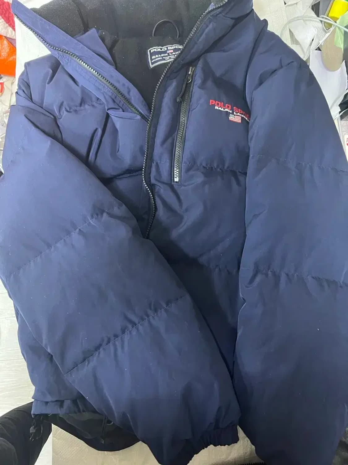 폴로 스포츠 네이비 패딩 점퍼 xxl 상품이미지2