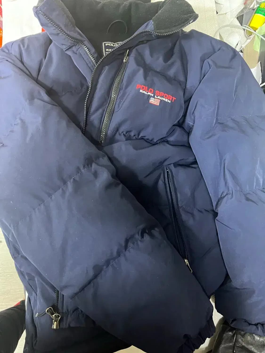 폴로 스포츠 네이비 패딩 점퍼 xxl 상품이미지5