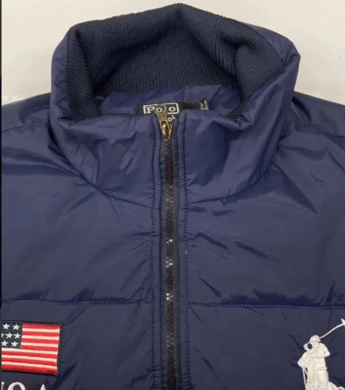 폴로  USA 빅포니 네이비 패딩 점퍼 xxl 상품이미지4