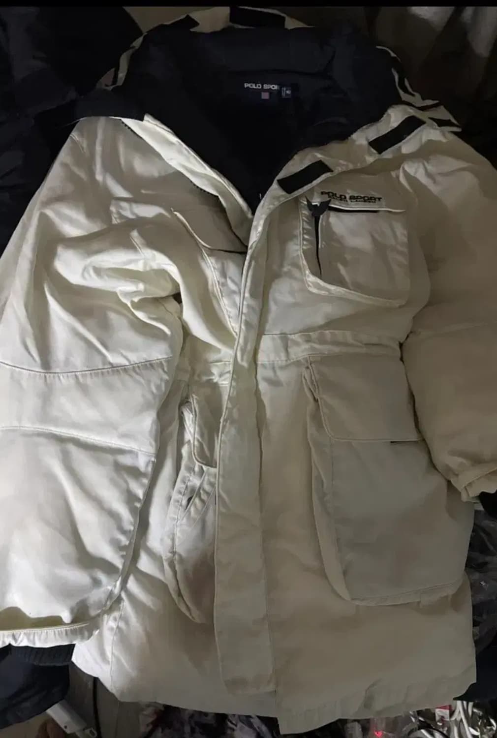 폴로 스포츠 화이트 덕다운 패딩 점퍼 xxl 상품이미지5