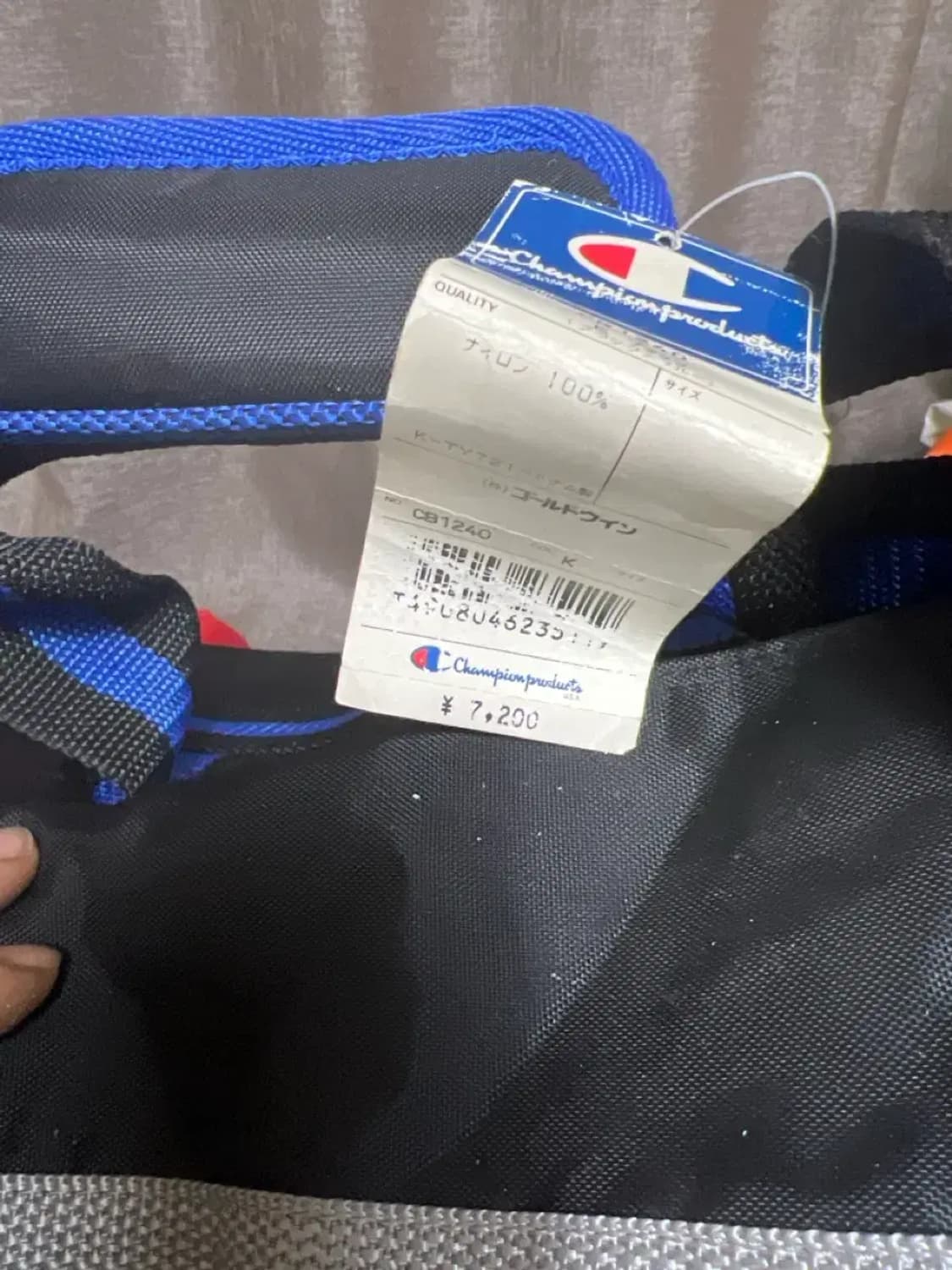 90s 챔피온 블루 보스턴백 더블백 데드스탁 상품이미지4