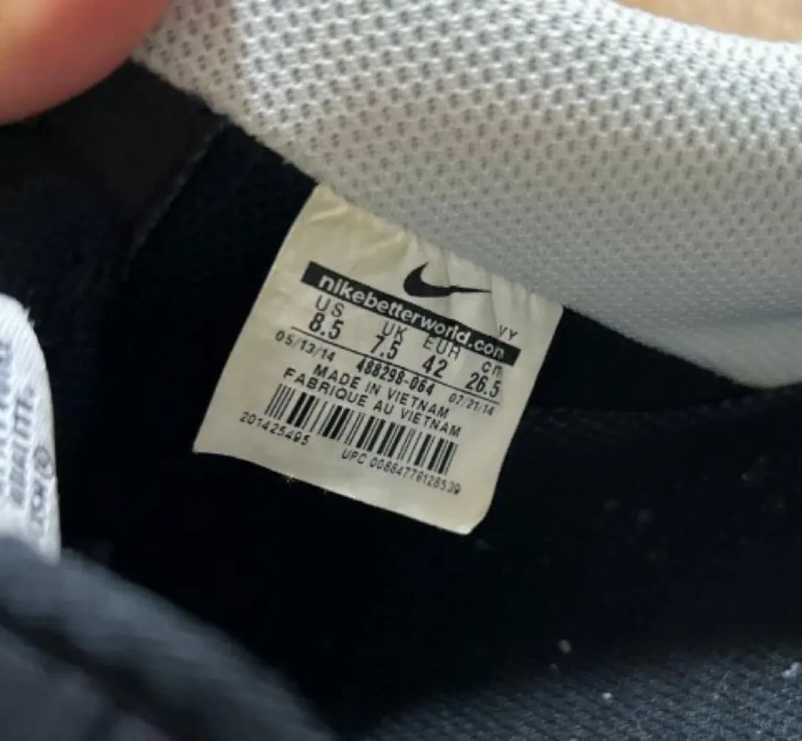 나이키 에어포스1 블랙 스웨이드 로우 상품이미지2