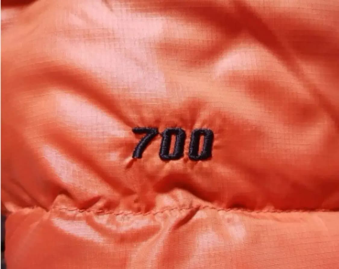 노스페이스 눕시 700 센터로고 오렌지 XL 상품이미지5