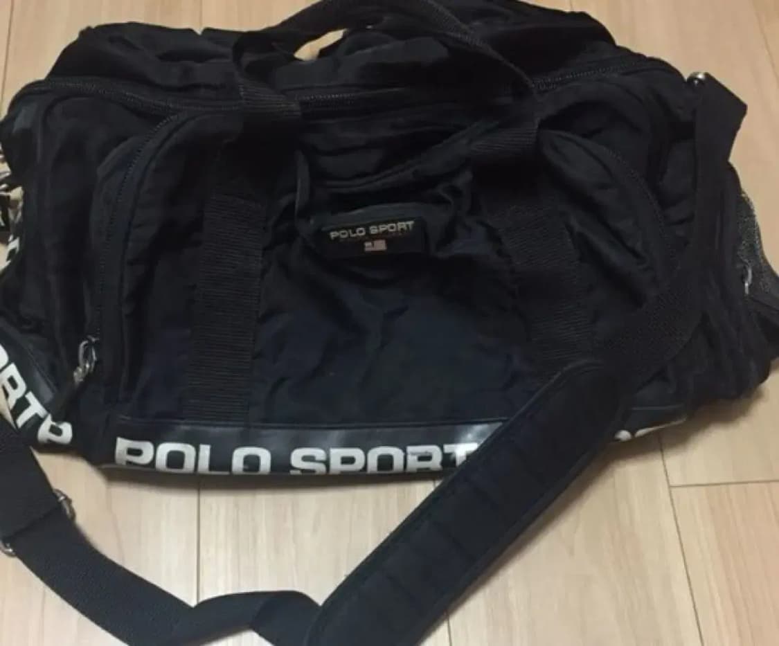 폴로 스포츠 블랙 더플백 상품이미지1
