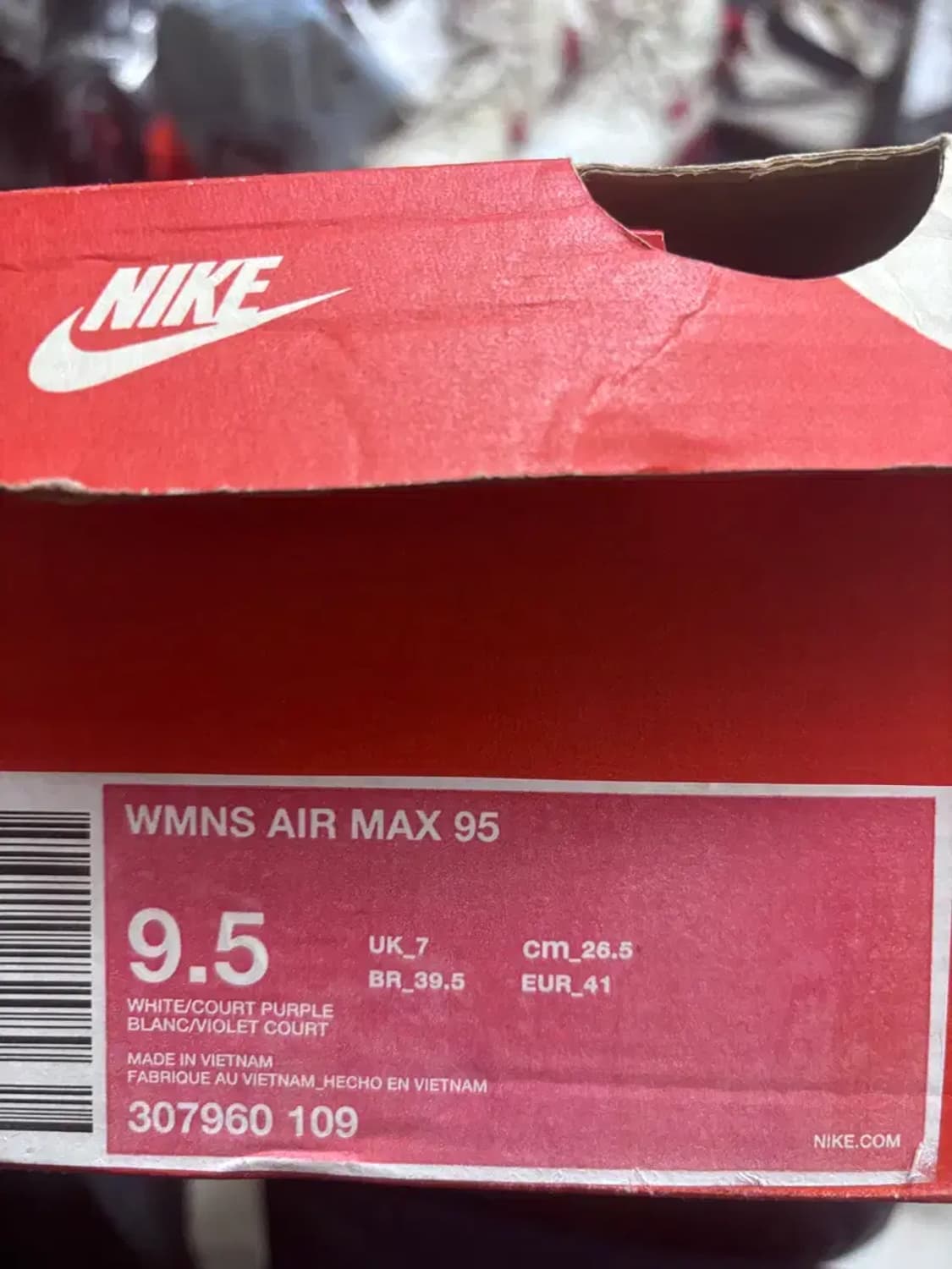 나이키 에어맥스 95 보라메쉬 2018 상품이미지6