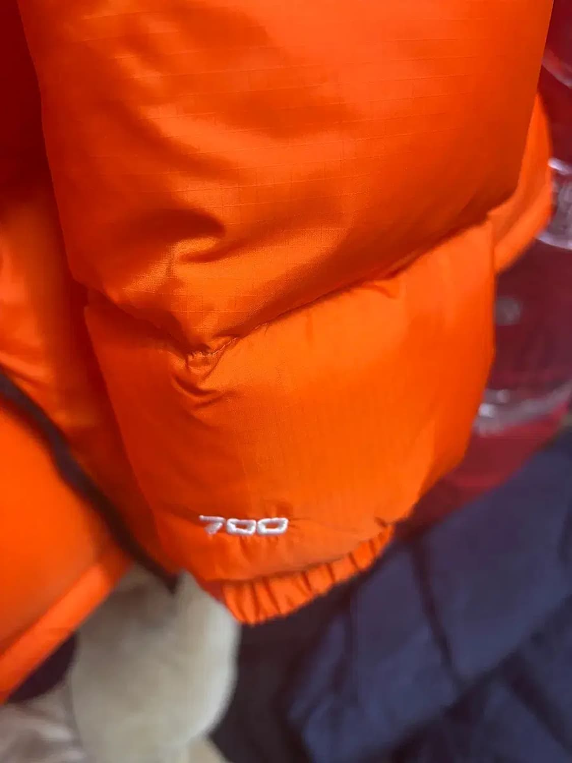 노스페이스 오렌지 눕시 패딩 xxl 상품이미지5