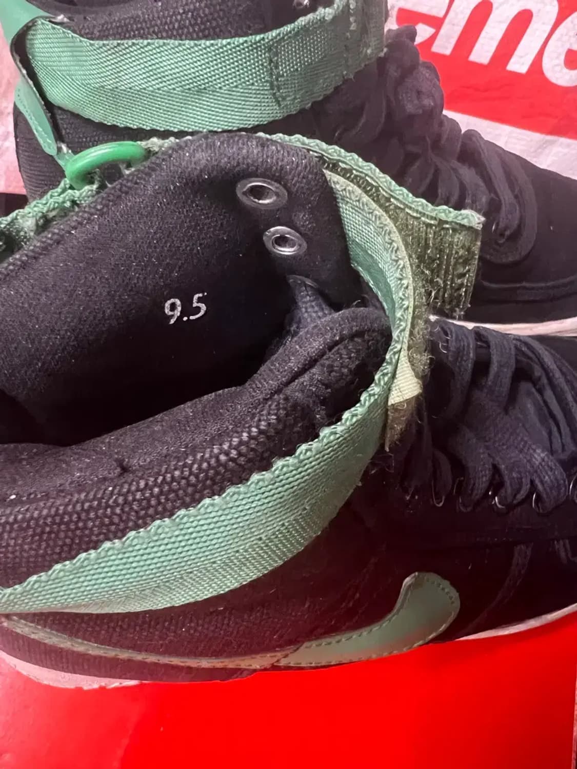 나이키 에어포스1 하이 cvs 검/초 275 상품이미지3