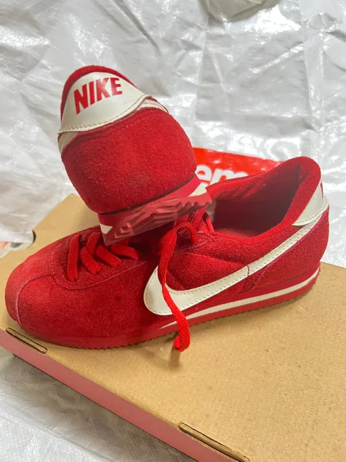 나이키 코르테즈 스웨이드 레드 1990년 260 상품이미지9