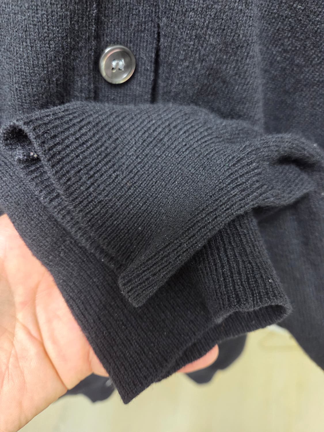 꼼데가르송 플레이 블랙 울 가디건 XL 상품이미지5