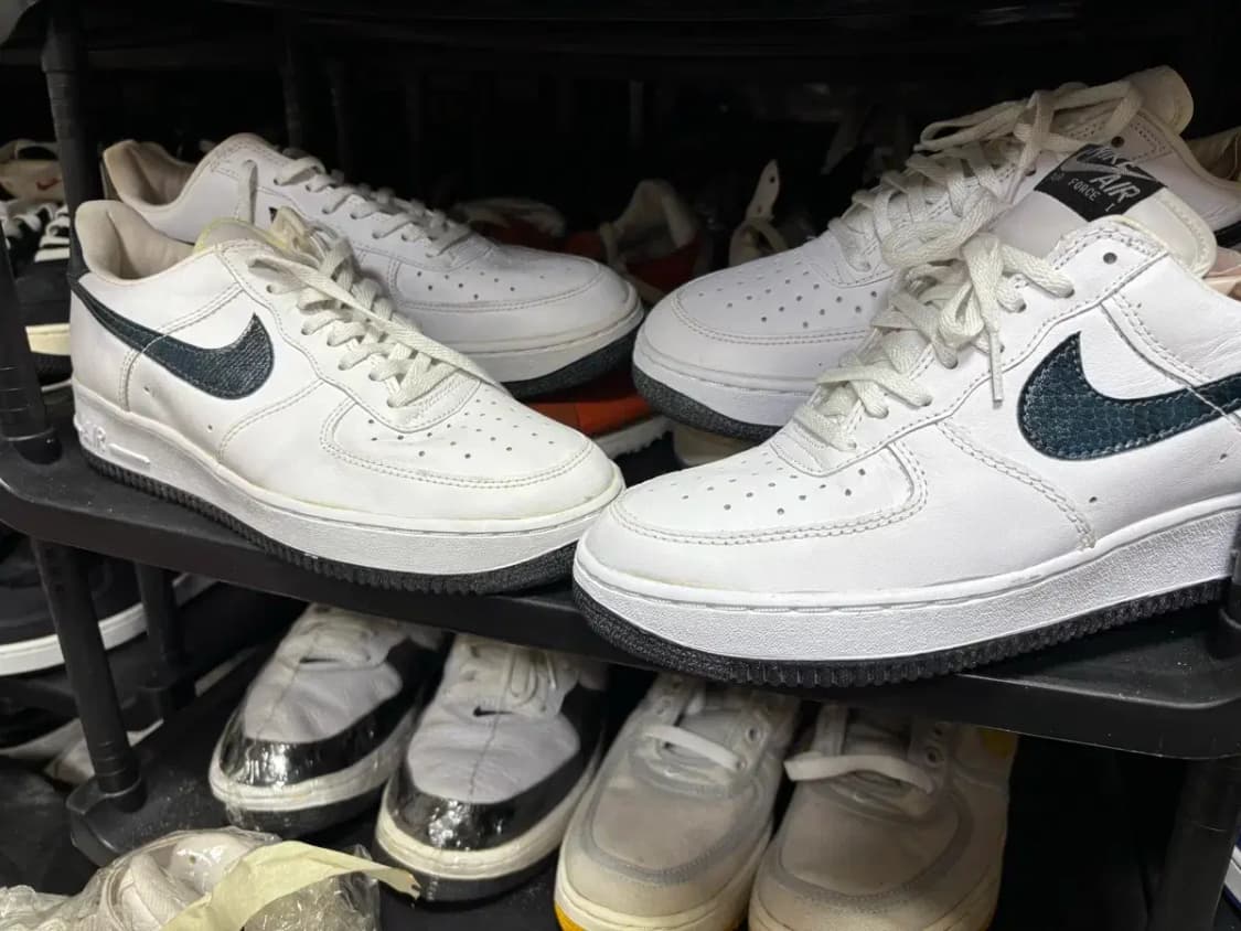 나이키 에어포스1 로우 남뱀피 상품이미지6