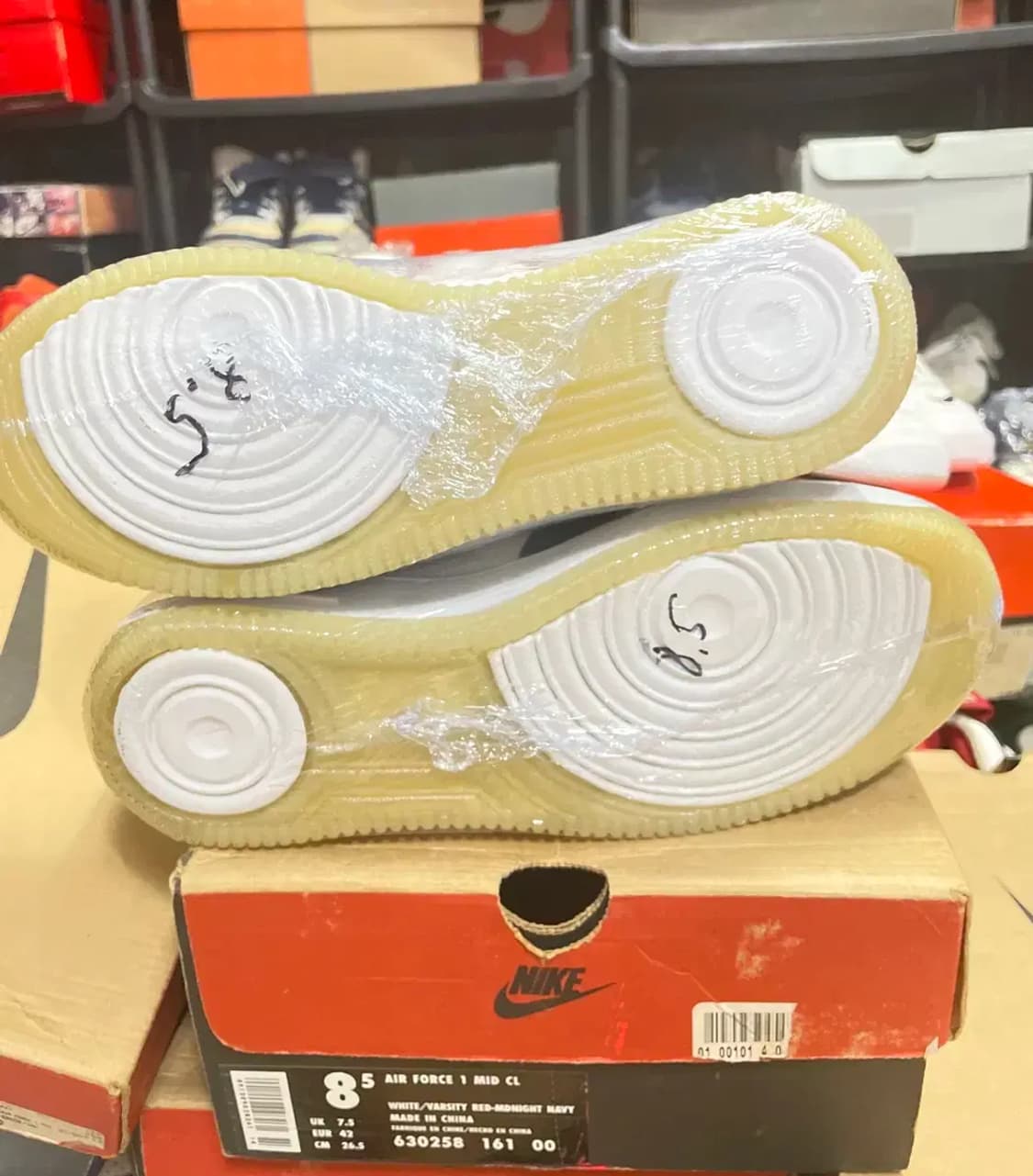 (NIKE) 나이키 에어 포스 1 미드 CL 인디1 신품 상품이미지6