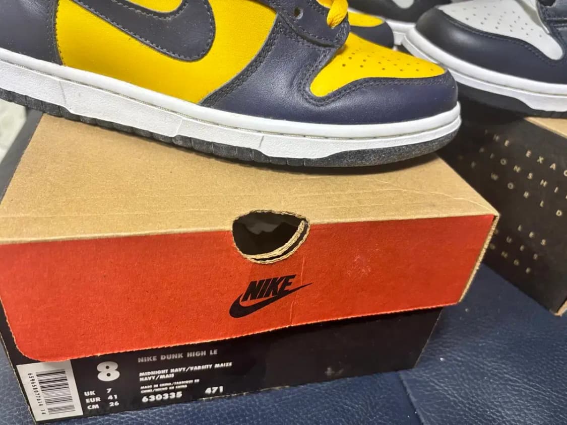 나이키 덩크 하이 남노 미시간 260 신품 상품이미지9