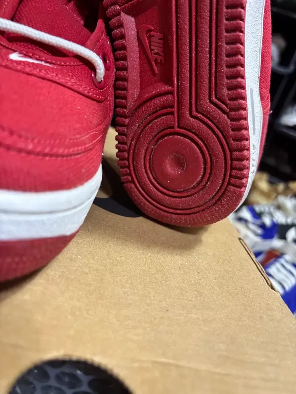 나이키 에어포스1cvs 98년 빨흰 상품이미지3