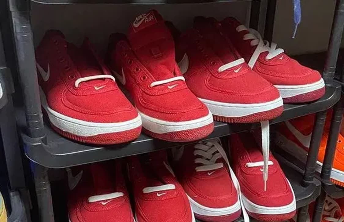 나이키 에어포스1cvs 98년 빨흰 상품이미지4