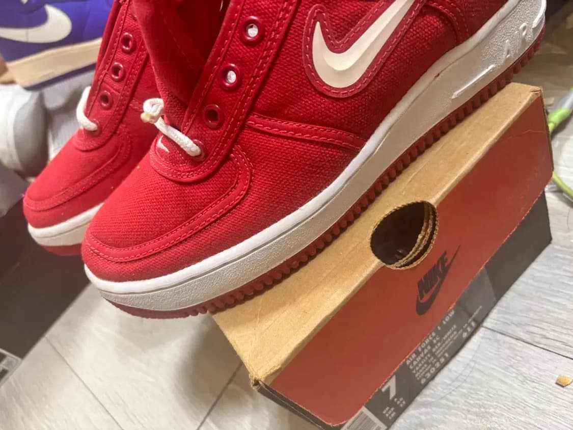 나이키 에어포스1cvs 98년 빨흰 상품이미지6