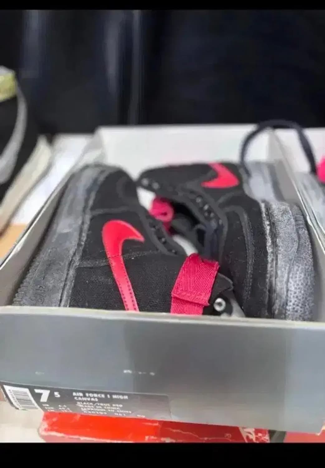 나이키 에어포스 1cvs  하이 검빨 255 상품이미지6