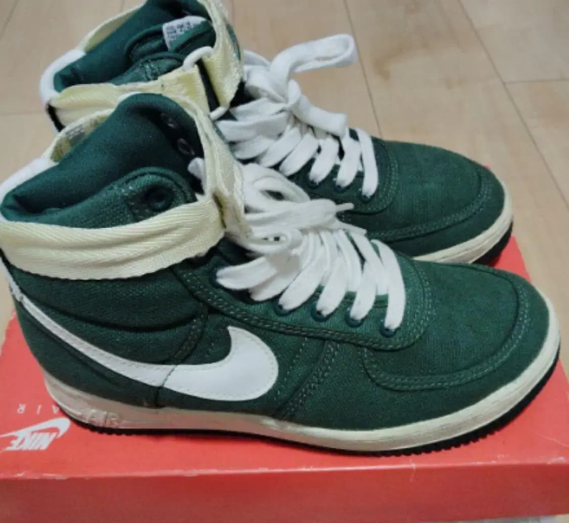 나이키 에어포스1 cavas HIGH 녹/흰 상품이미지1