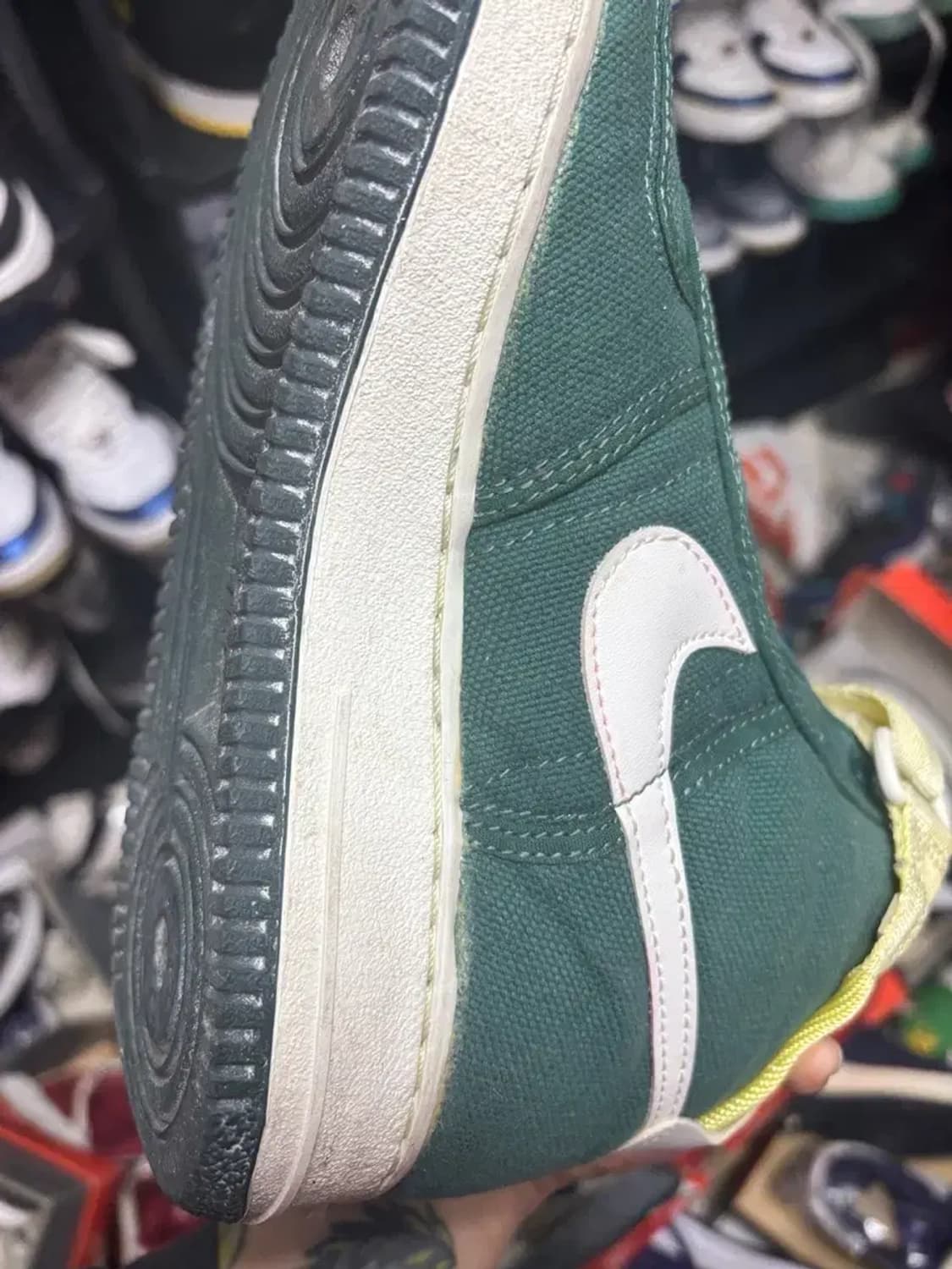 나이키 에어포스1 cavas HIGH 녹/흰 상품이미지7